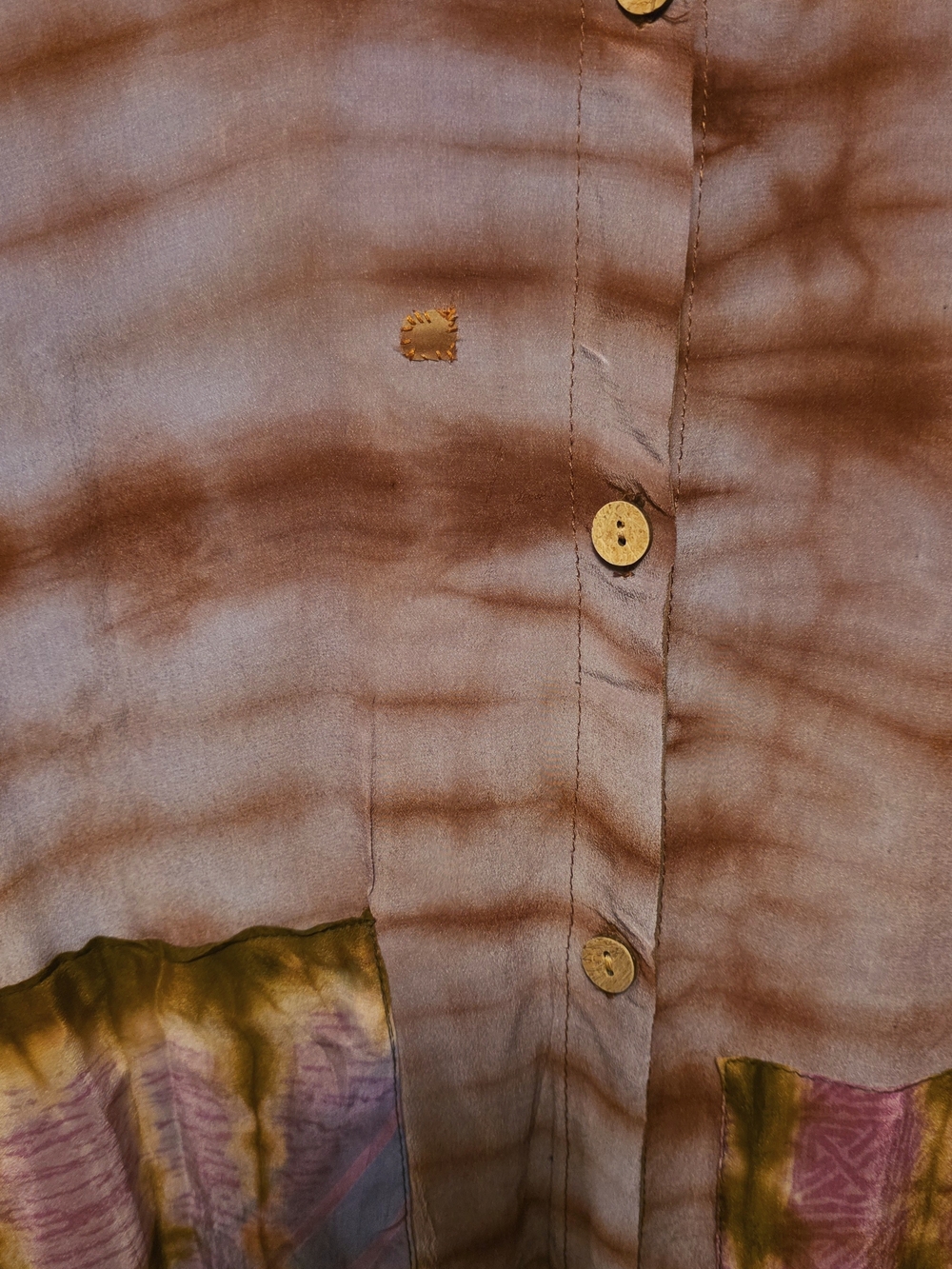 Kantha Bae Boho Tie Dye Crepe Dahlia Duster Dress - Picture 5 of 5